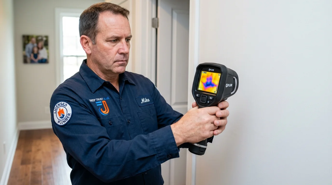 Thermal imaging leak detection by Johns Plumbing LLC in Fort Totten